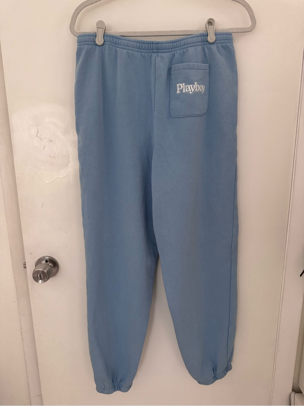 PLAYBOY Light Blue Drawstring Joggers - Picture 6 of 10